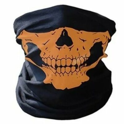 Μπαλακλάβα Λαιμουδιέρα unisex ,κρανίο σκελετός Skeleton Ghost Skull Face  Dark Yellow - DFY133 OEM