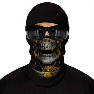Μπαλακλάβα, μάσκα λαιμού,κρανίο σκελετός Skeleton Steampunk Full Face - SSK51 OEM